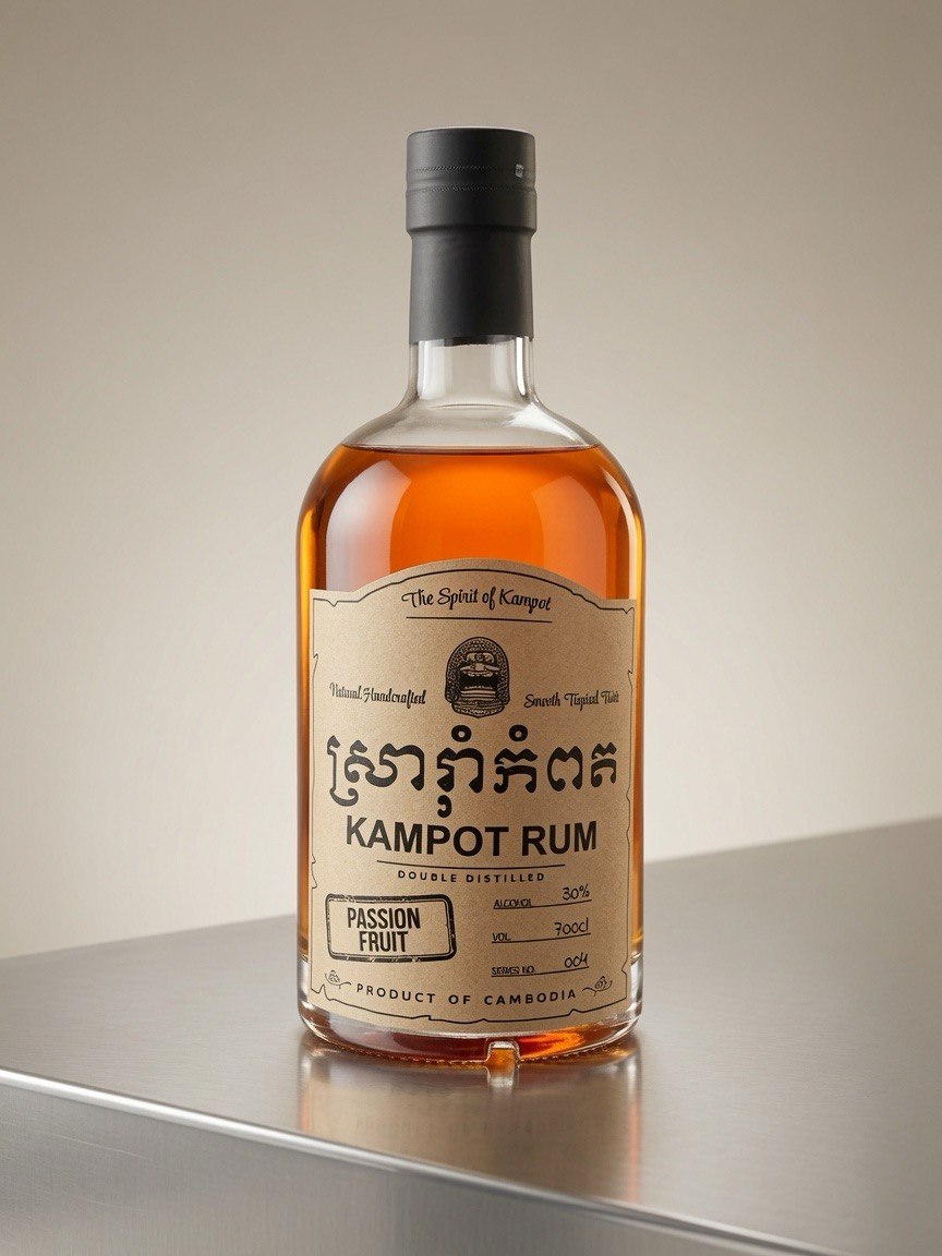 Kampot Rum Passion Fruit - ធ្វើអោយអារម្មណ៍ស្រស់ស្រាយជាមួយនឹងជាតិអាល់កុល 30%