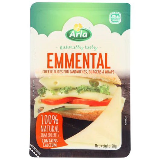ARLA Emmental Sliced Cheese 150g for Creamy Deliciousness