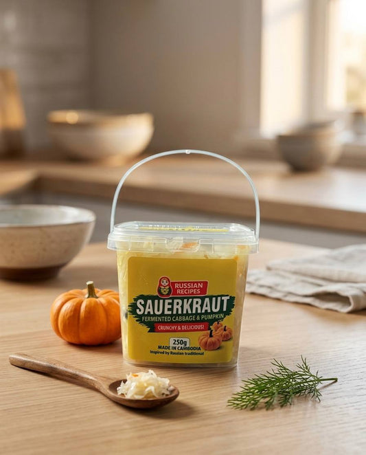Sauerkraut Fermented Cabbage & Pumpkin - Delicious and Nutritious Blend